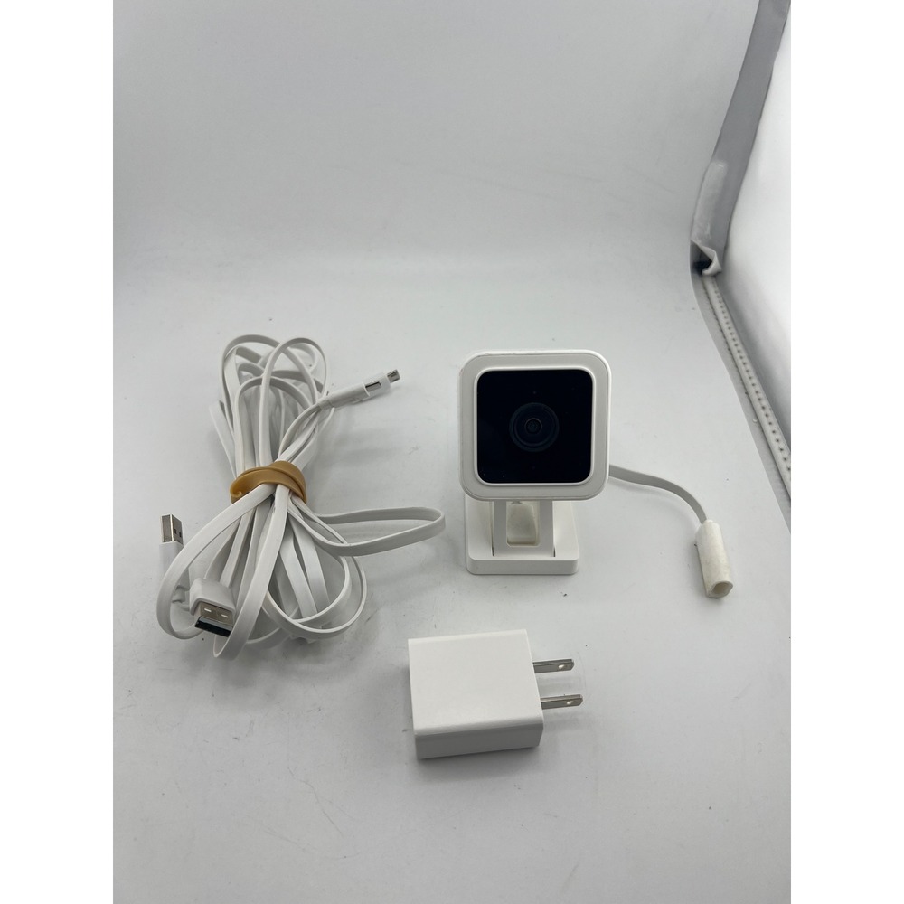 Wyze‎ Cam v3 Wired Smart Home Security Camera White WYZEC3 1080p HD Color Night